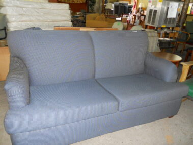 Hotel Liquidation - Blue and Tan Sofa