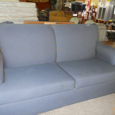 Hotel Liquidation - Blue and Tan Sofa